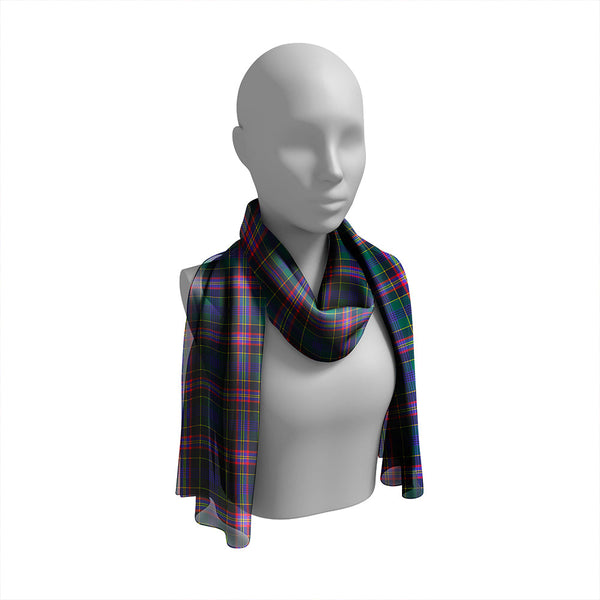 Pitcairn Hunting Modern Tartan Classic Silk Habotai Long Scarf