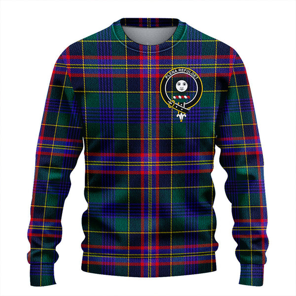 Pitcairn Hunting Modern Clan Badge Tartan Knitted Sweater