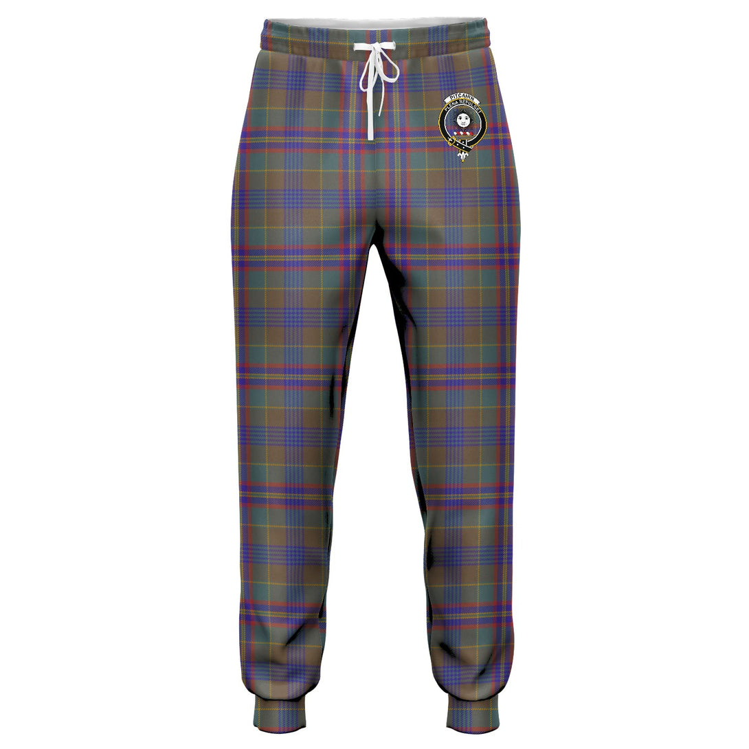 Pitcairn Hunting Weathered Clan Badge Tartan Jogger Pants