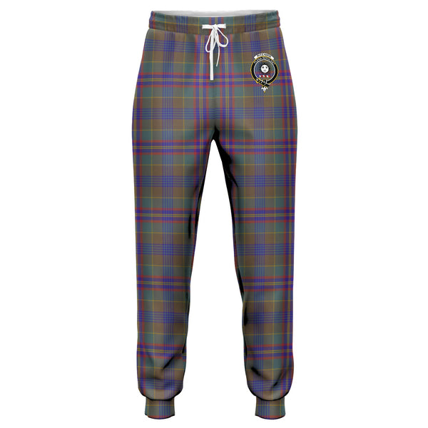 Pitcairn Hunting Weathered Clan Badge Tartan Jogger Pants