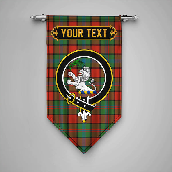 Plummer Ancient Clan Badge Tartan Gonfalon Personalize