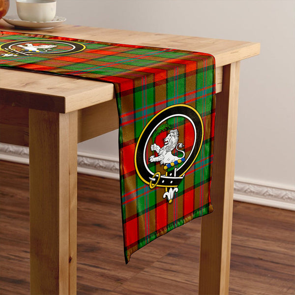 Plummer Ancient Clan Badge Tartan Table Runner