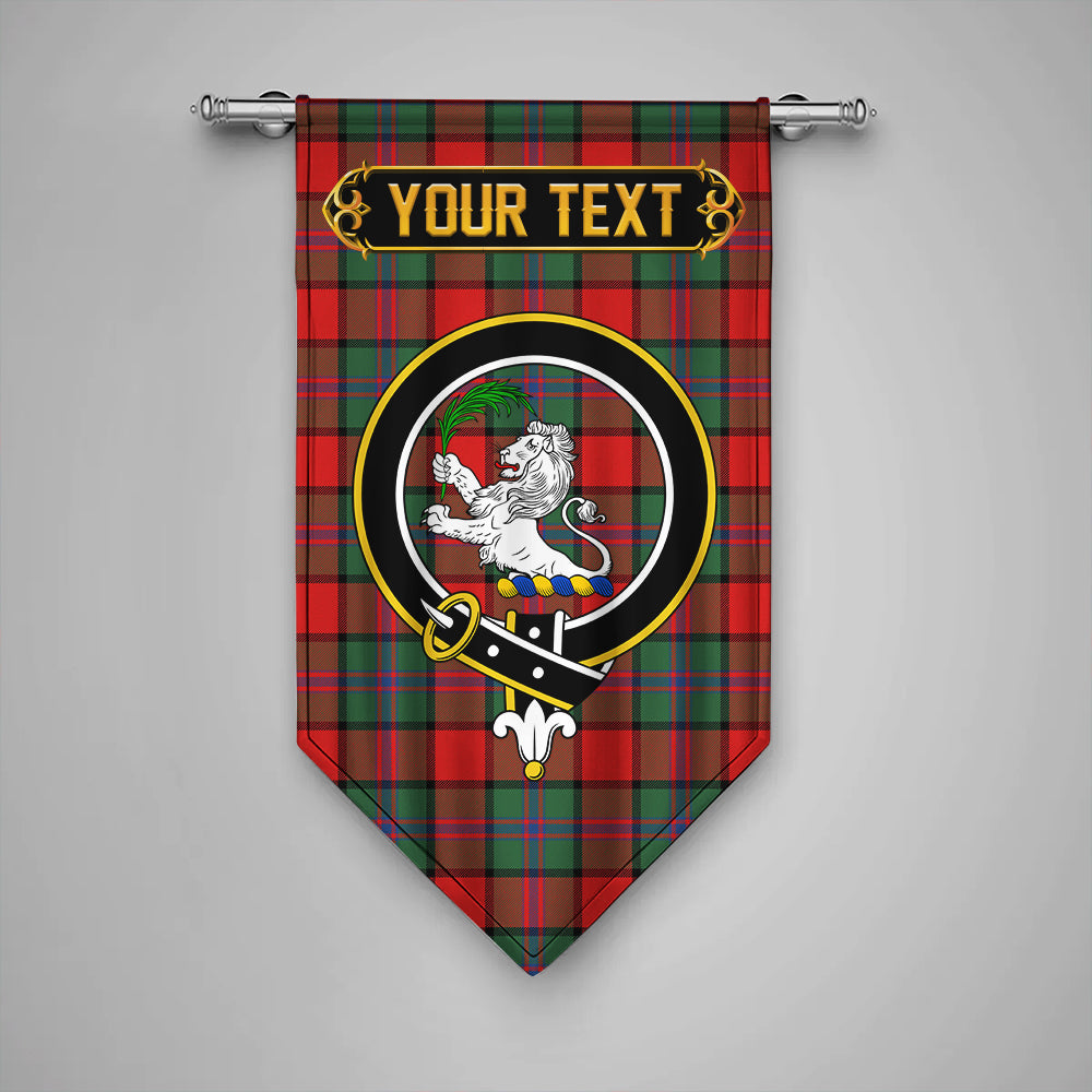 Plummer Modern Clan Badge Tartan Gonfalon Personalize