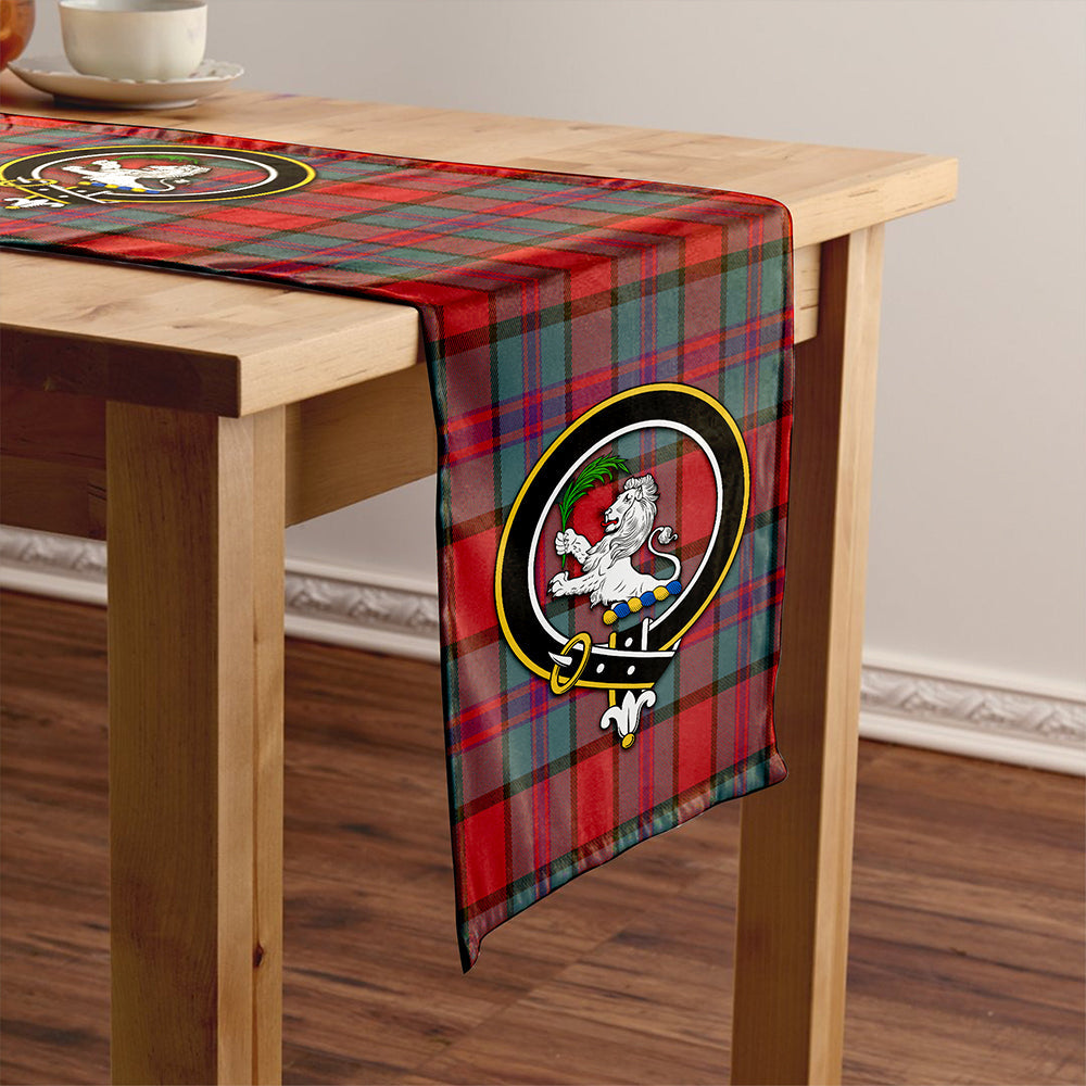 Plummer Weathered Clan Badge Tartan Table Runner