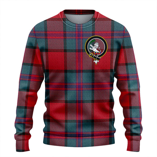 Plummer Weathered Clan Badge Tartan Knitted Sweater