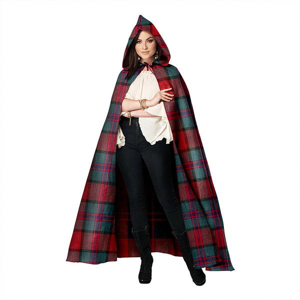 Plummer Weathered Clan Badge Tartan Hooded Cloak