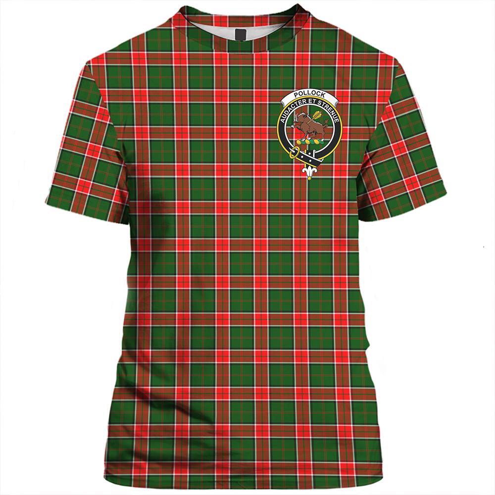 Pollock Modern Tartan Classic Crest T-Shirt