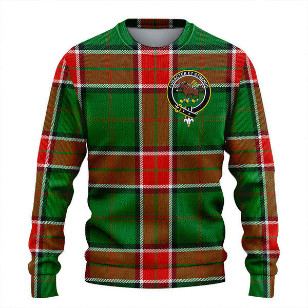 Pollock Ancient Clan Badge Tartan Knitted Sweater