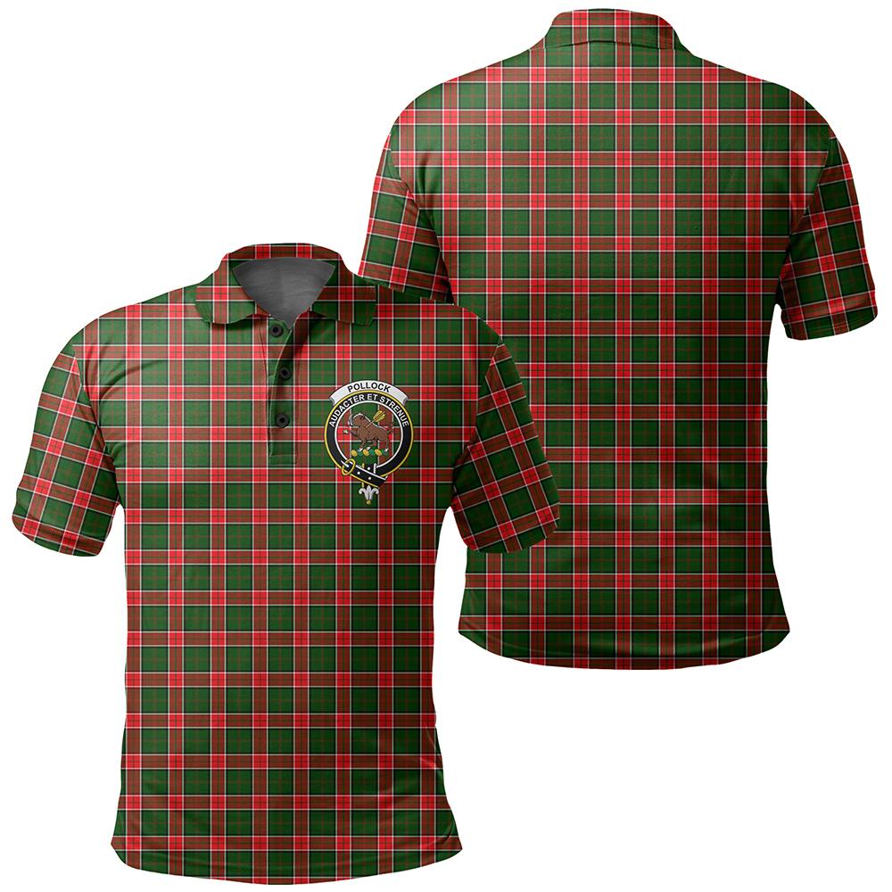 Pollock Modern Tartan Classic Crest Polo Shirt