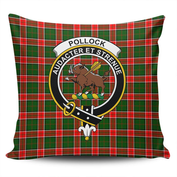 Pollock Modern Tartan Classic Crest Pillow Cover