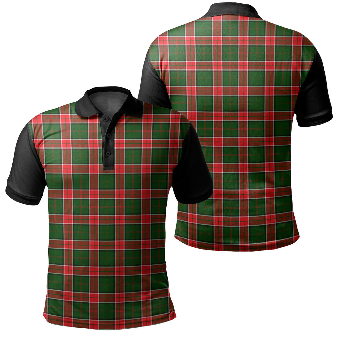 Pollock Modern Tartan Classic Polo Shirt Black Neck 1 Style