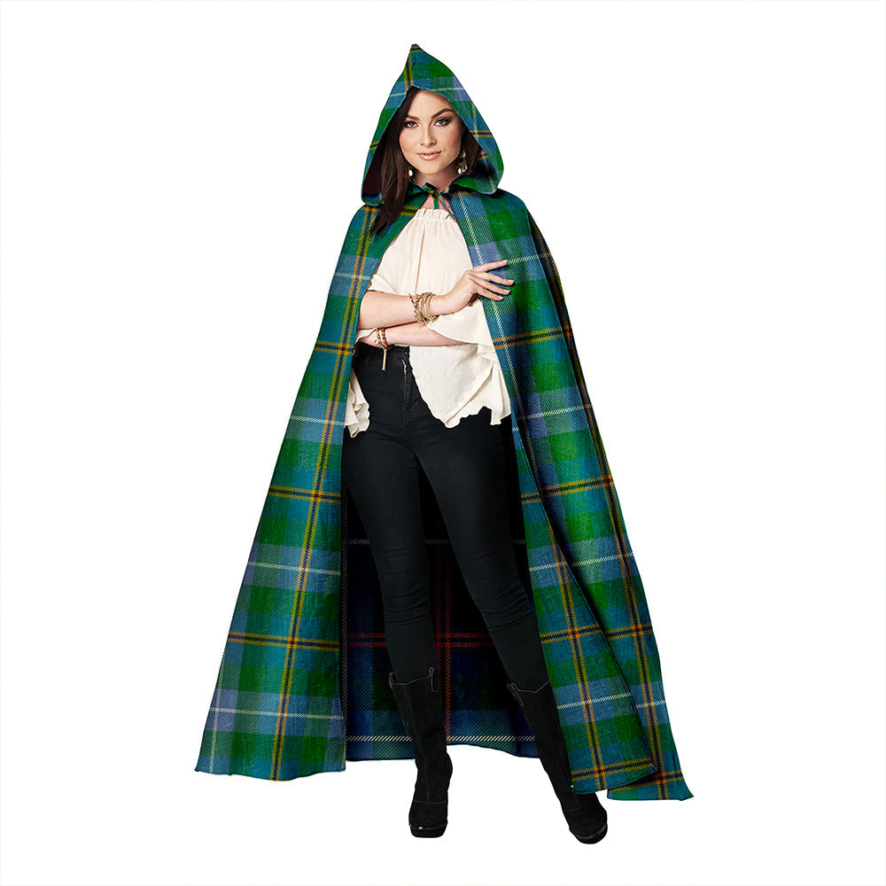 Porteous Ancient Clan Badge Tartan Hooded Cloak