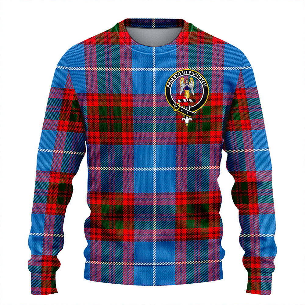 Preston Clan Badge Tartan Knitted Sweater