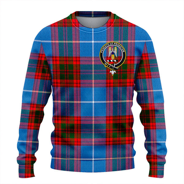 Preston Clan Badge Tartan Knitted Sweater