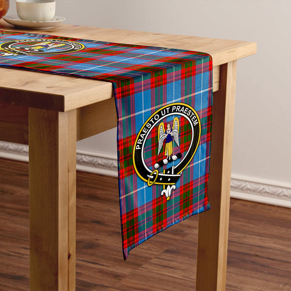 Preston Clan Badge Tartan Table Runner