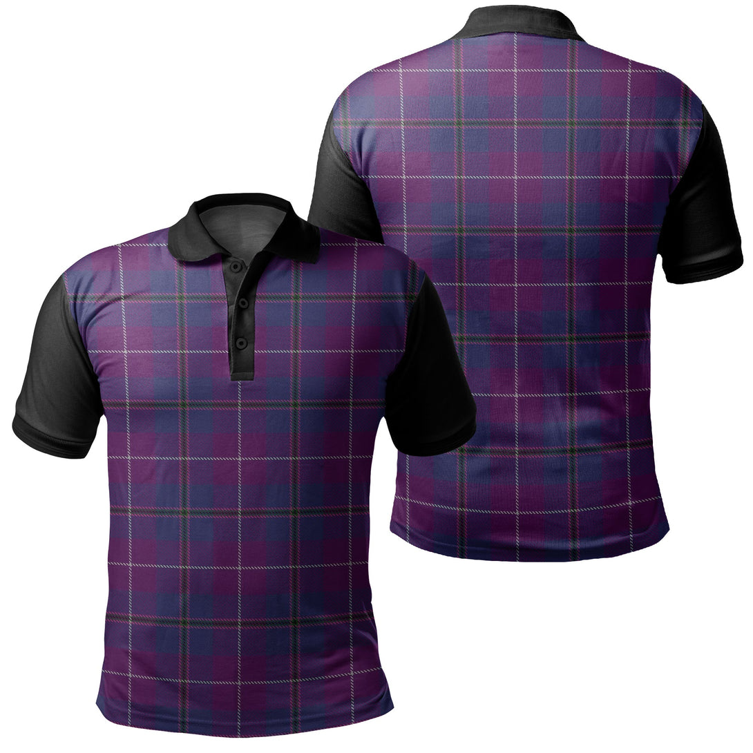 Pride of Glencoe Tartan Classic Polo Shirt Black Neck 1 Style