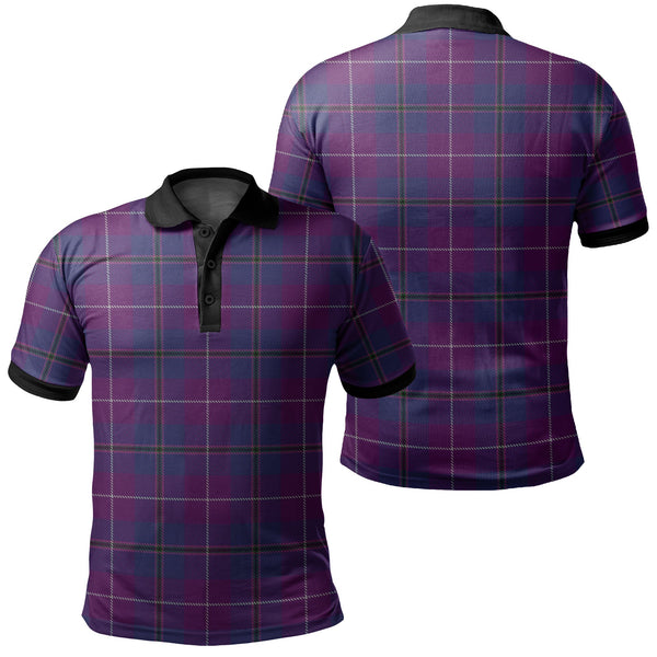 Pride of Glencoe Tartan Classic Polo Shirt Black Neck 2 Style