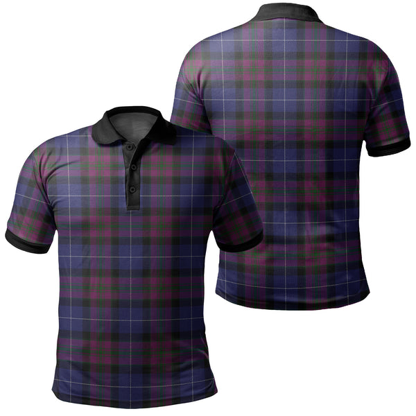 Pride of Scotland Tartan Classic Polo Shirt Black Neck 2 Style