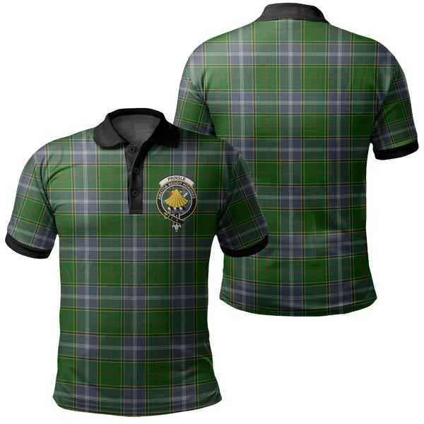 Pringle Tartan Crest Polo Shirt Black Neck 2 Style