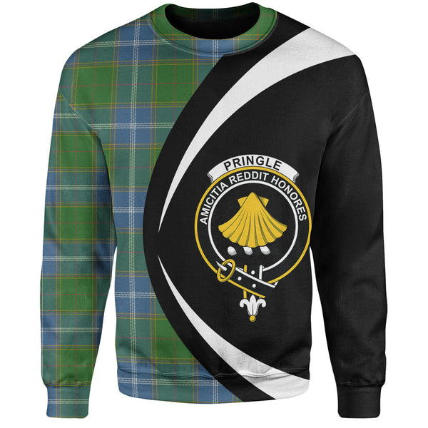 Pringle Ancient Clan Badge Tartan Sweatshirt Circle Style Personalized