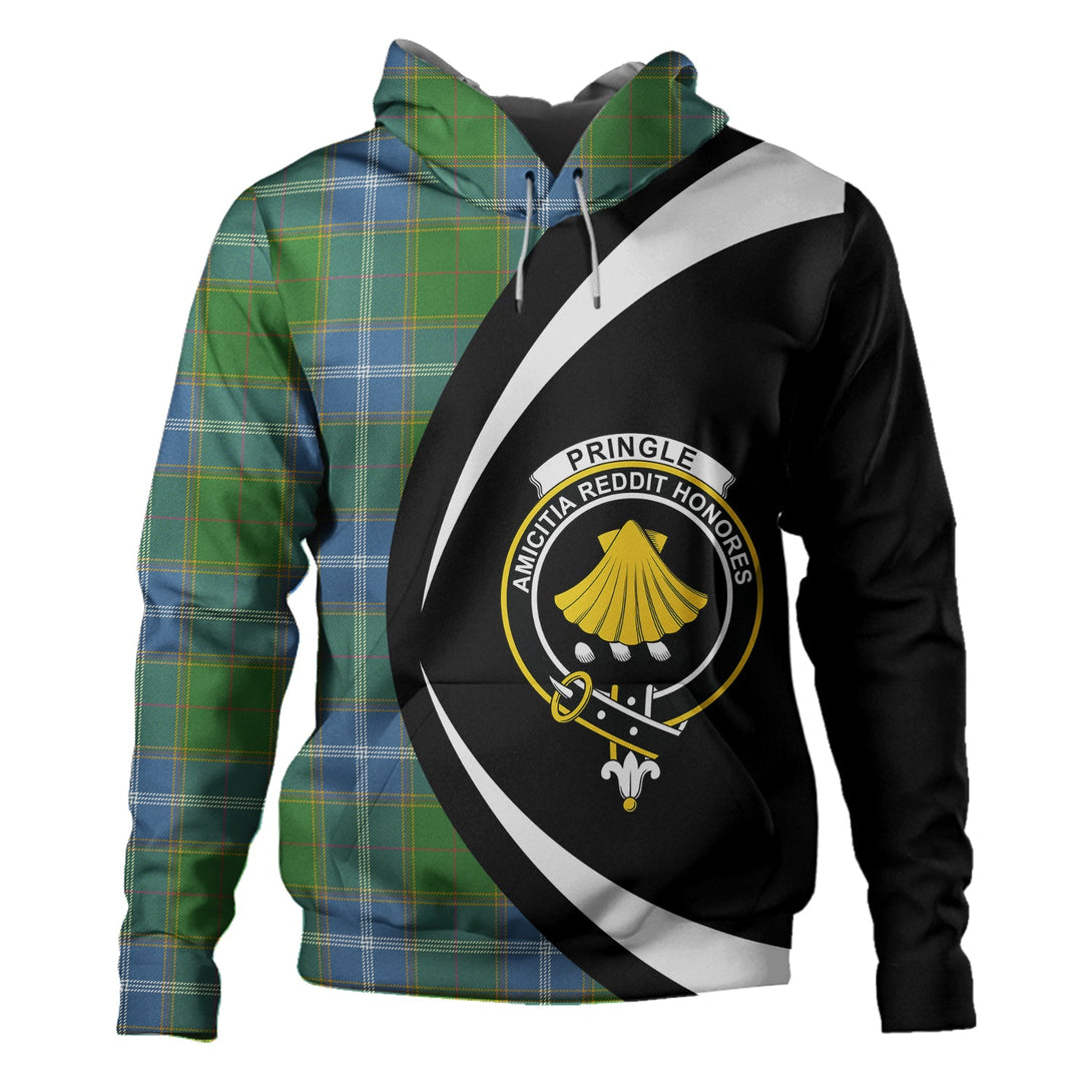 Pringle Ancient Clan Badge Tartan Hoodie Circle Style