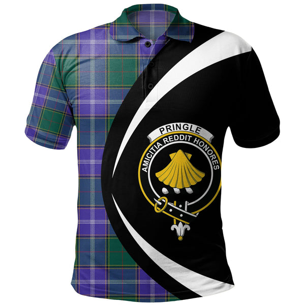 Pringle Modern Clan Badge Tartan Polo Shirt Circle Style Personalized