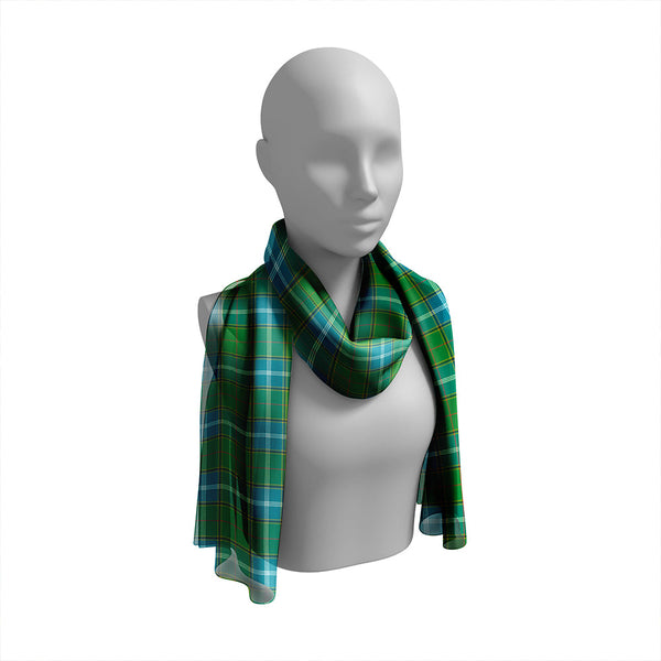 Pringle #2 Ancient Tartan Classic Silk Habotai Long Scarf