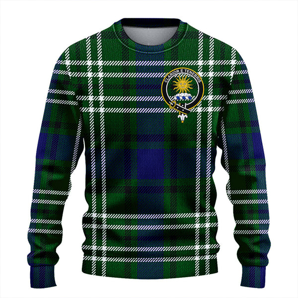 Purves Clan Badge Tartan Knitted Sweater