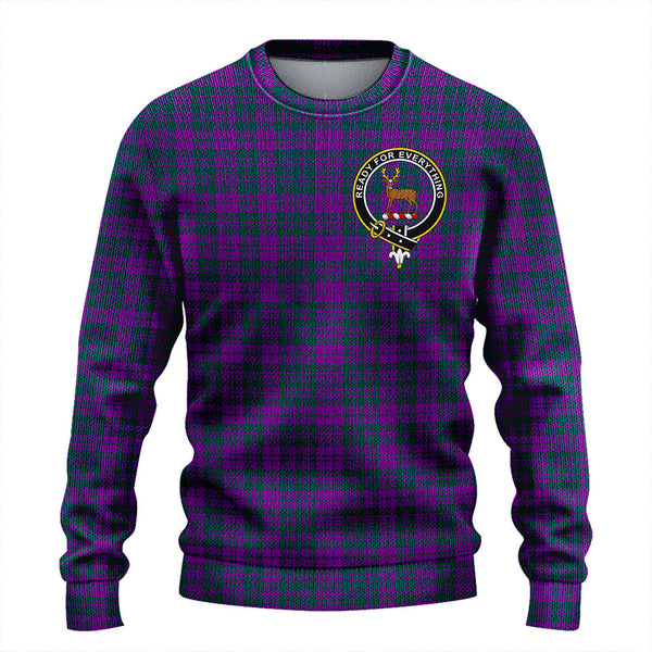 Rae Modern Clan Badge Tartan Knitted Sweater