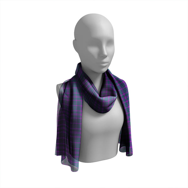 Rae Modern Tartan Classic Silk Habotai Long Scarf