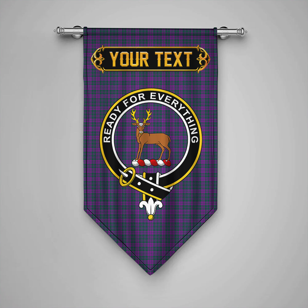 Rae Modern Clan Badge Tartan Gonfalon Personalize