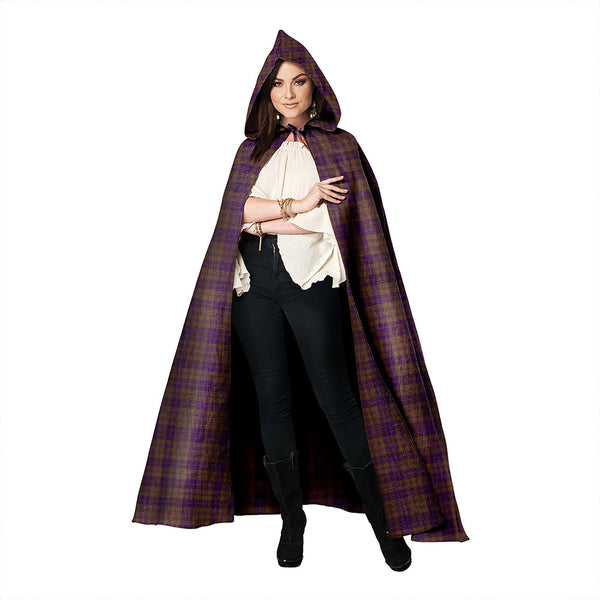 Rae Weathered Clan Badge Tartan Hooded Cloak