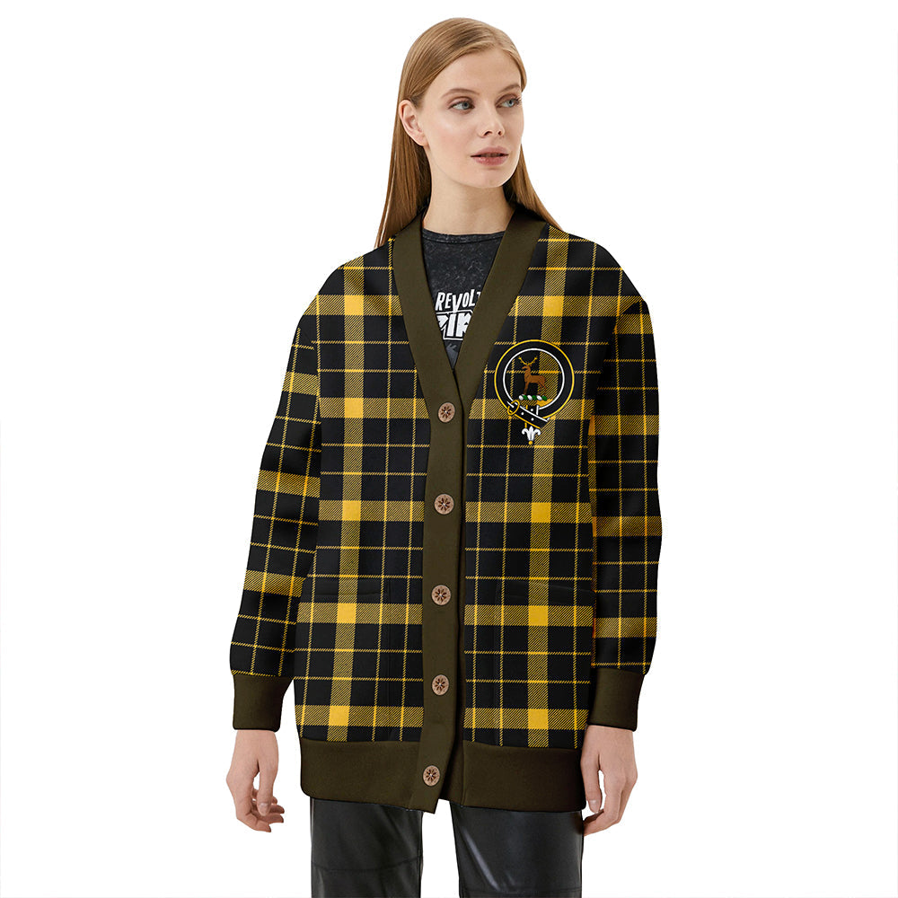 Raeburn Ancient Clan Badge Tartan V-neck Cardigan