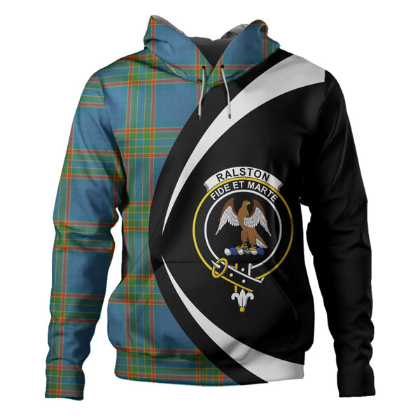 Ralston UK Ancient Clan Badge Tartan Hoodie Circle Style