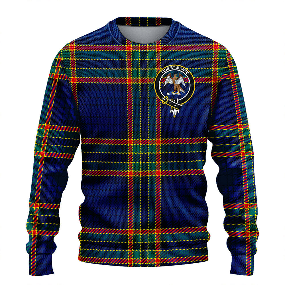 Ralston UK Modern Clan Badge Tartan Knitted Sweater