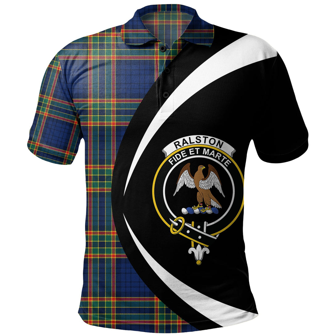 Ralston UK Modern Clan Badge Tartan Polo Shirt Circle Style Personalized