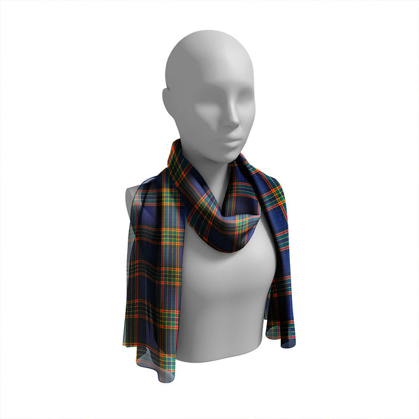 Ralston UK Modern Tartan Classic Silk Habotai Long Scarf