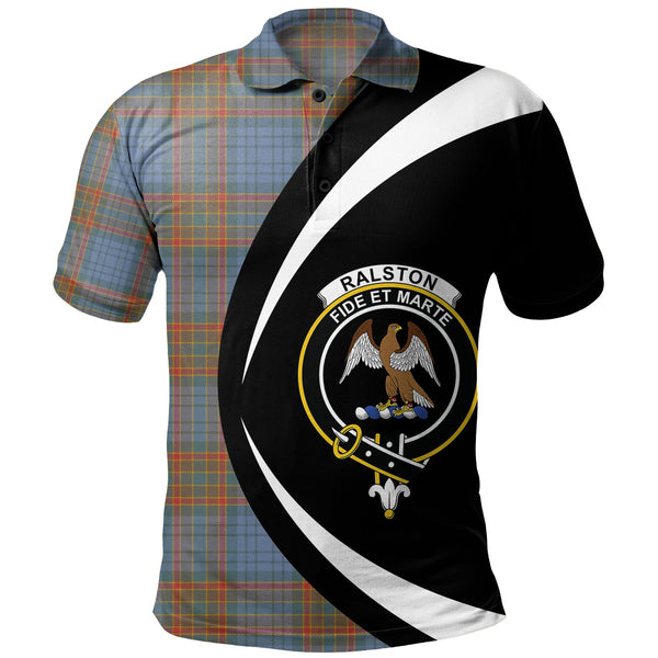 Ralston UK Weathered Clan Badge Tartan Polo Shirt Circle Style Personalized