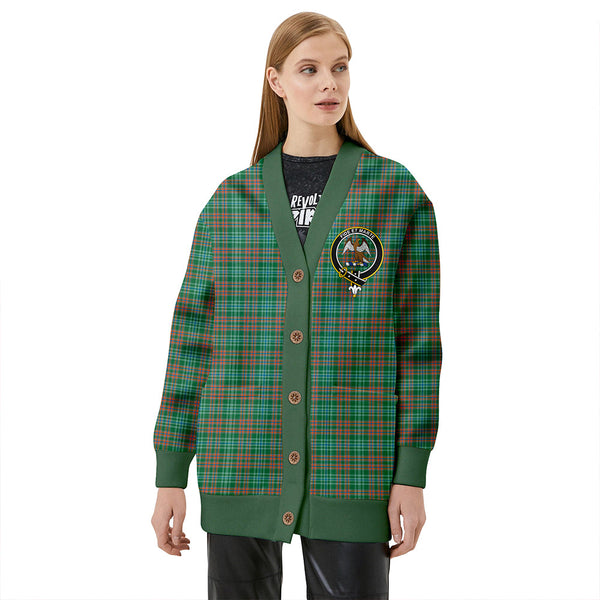 Ralston US Ancient Clan Badge Tartan V-neck Cardigan