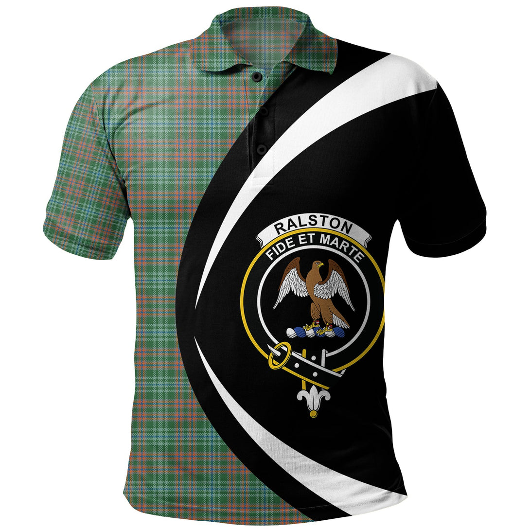 Ralston US Ancient Clan Badge Tartan Polo Shirt Circle Style Personalized