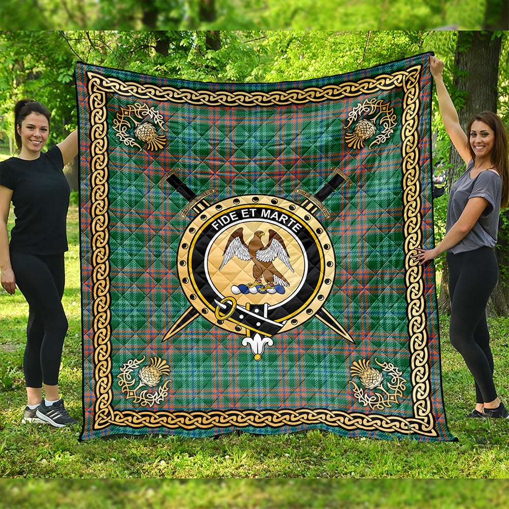 Ralston US Ancient Clan Badge Tartan Premium Quilt Celtic Shield