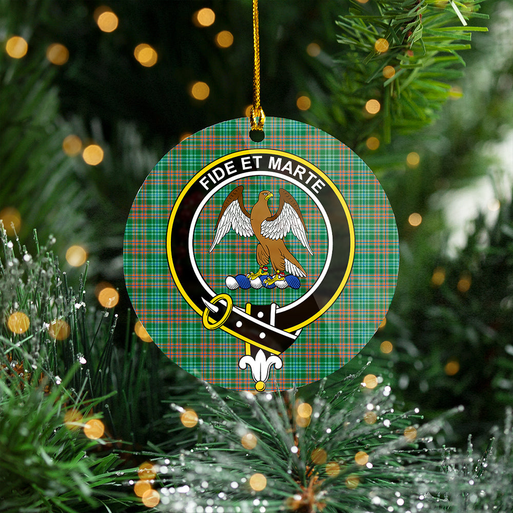 Ralston US Ancient Clan Badge Tartan Plastic Christmas Ornaments