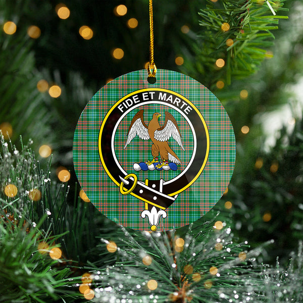 Ralston US Ancient Clan Badge Tartan Plastic Christmas Ornaments