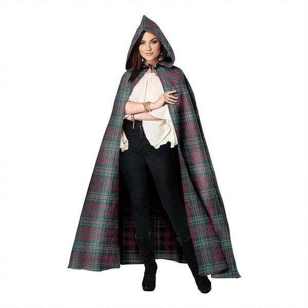 Ralston US Weathered Clan Badge Tartan Hooded Cloak