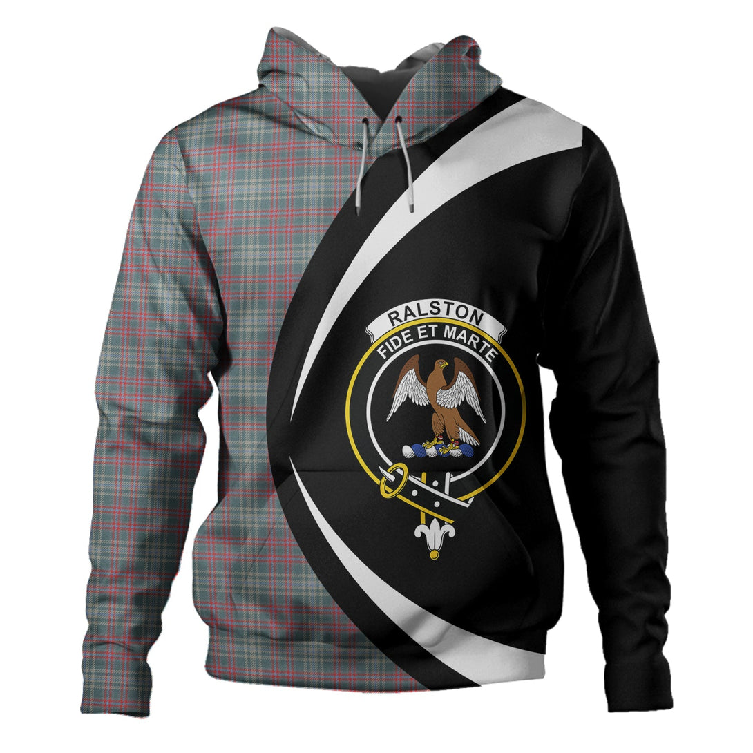 Ralston US Weathered Clan Badge Tartan Hoodie Circle Style