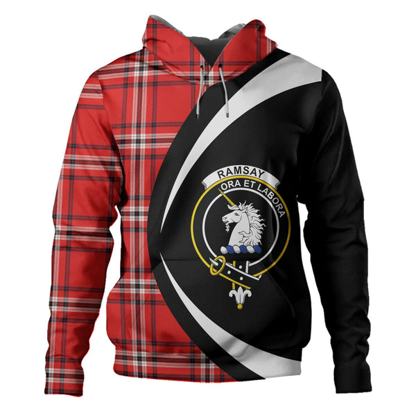 Ramsay Angus & Mearns Modern Clan Badge Tartan Hoodie Circle Style