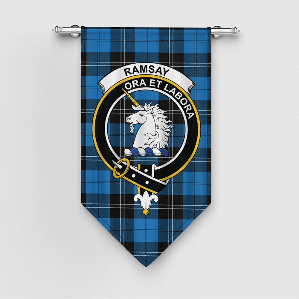 Ramsay Blue Ancient Tartan Classic Crest Gonfalon