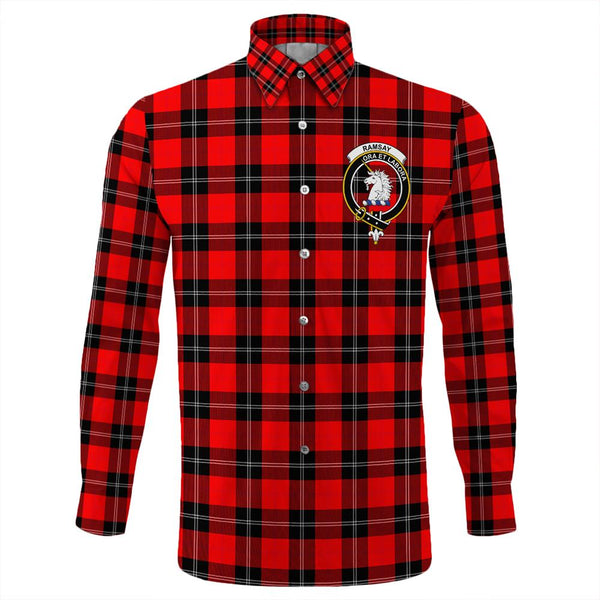 Ramsay Modern Tartan Classic Crest Long Sleeve Button Shirt