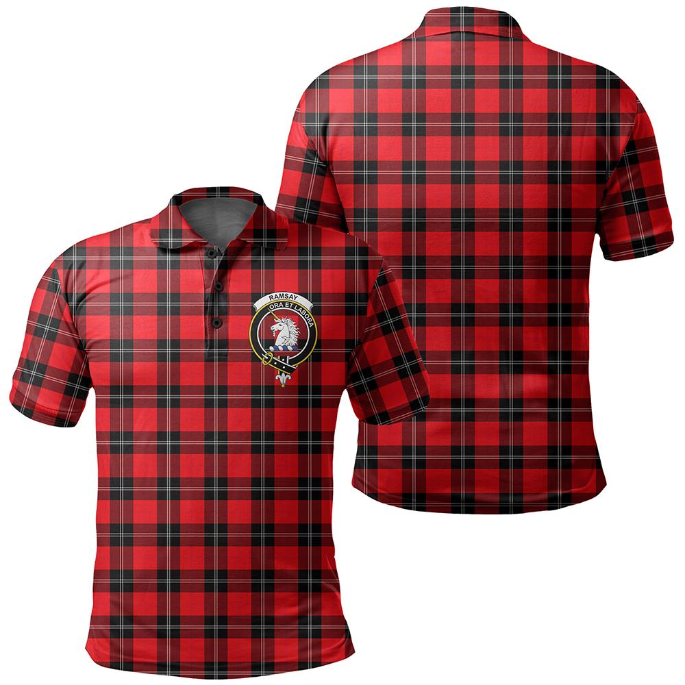 Ramsay Modern Tartan Classic Crest Polo Shirt