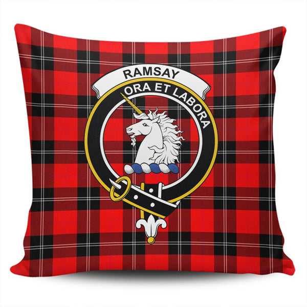 Ramsay Modern Tartan Classic Crest Pillow Cover